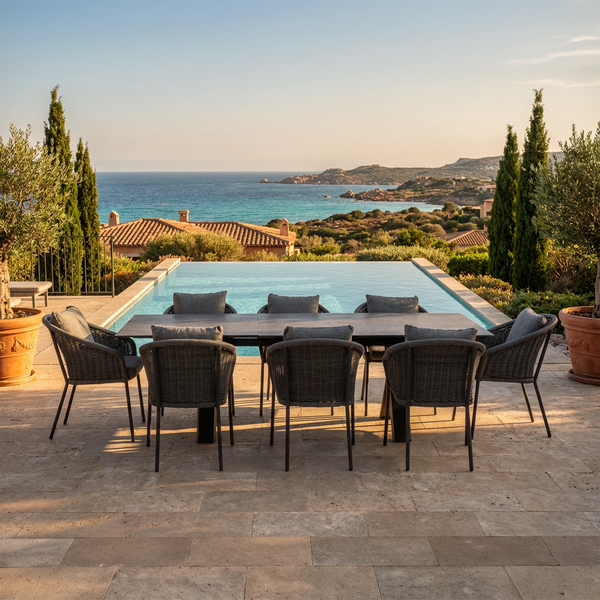 Zestaw jadalniany TORO 180-240 + 8x krzesło MONA 1910 OUTLET