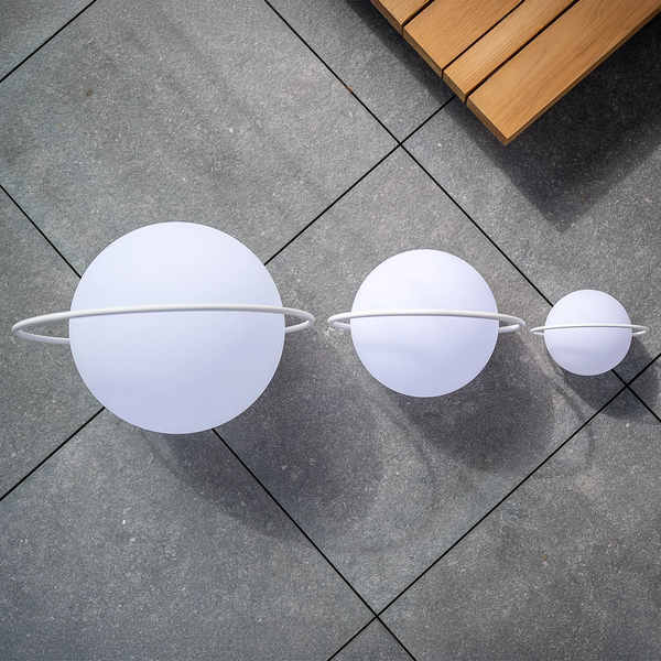 Zestaw lamp ogrodowych Rosie Biały 1846 OUTLET