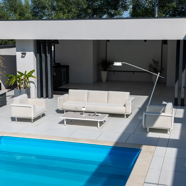 Zestaw mebli ogrodowych AURA II Biały