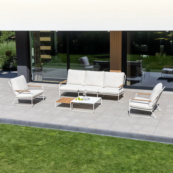 Zestaw mebli ogrodowych BLOOM biały