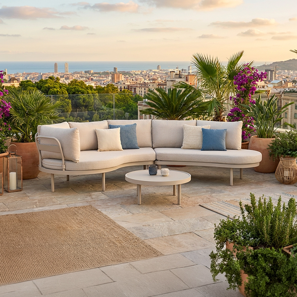 Zestaw mebli ogrodowych CLOUDY mokka