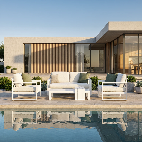 Zestaw mebli ogrodowych COSTA I biały