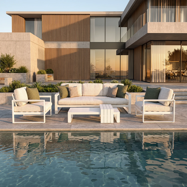 Zestaw mebli ogrodowych COSTA II biały