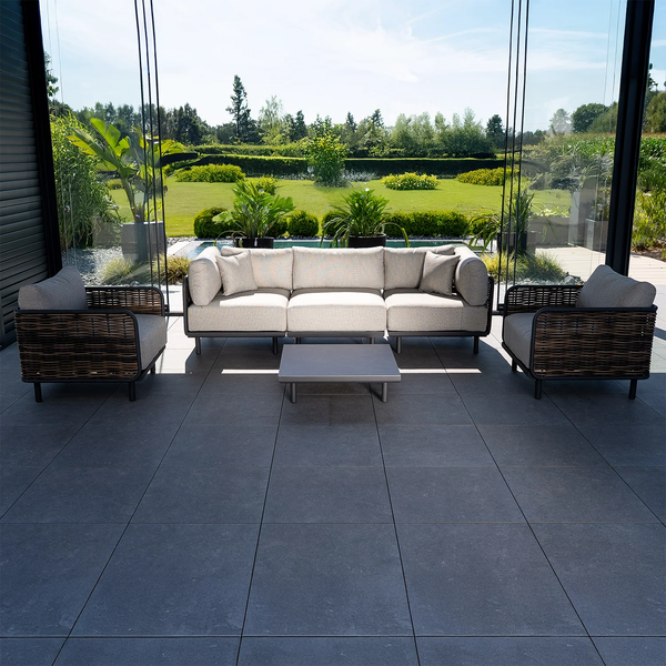 Zestaw mebli ogrodowych ELA lewostronny piaskowy 1823 OUTLET