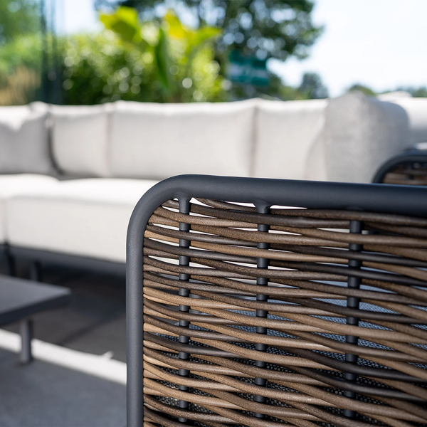 Zestaw mebli ogrodowych ELA lewostronny piaskowy 1823 OUTLET