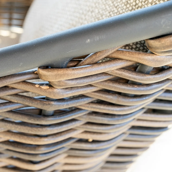 Zestaw ogrodowy SIMI ⌀120cm eukaliptus + 4x krzesło ELA I 1888 OUTLET