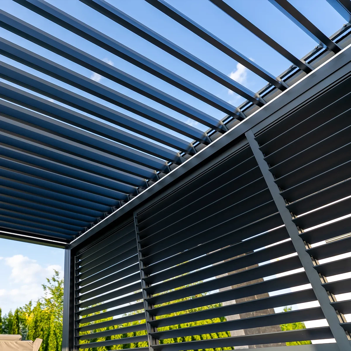 Elektryczna pergola tarasowa PRIME z oświetleniem LED 3x3m