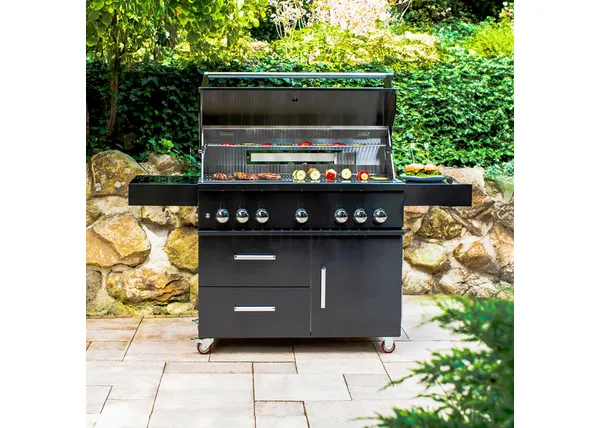 Grill ogrodowy z klasą – poznaj moc 6-palnikowej kuchni BBQ na taras