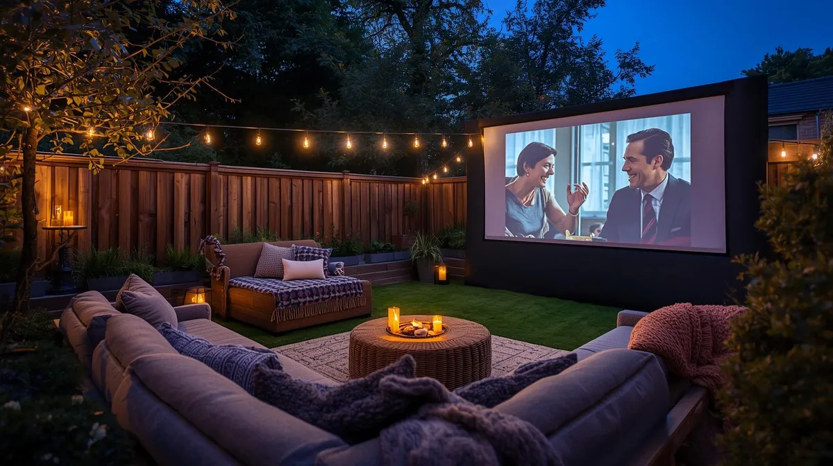 Kino w ogrodzie – jak zaaranżować taras na wieczór filmowy? 