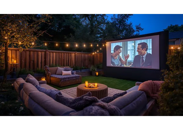 Kino w ogrodzie – jak zaaranżować taras na wieczór filmowy? 