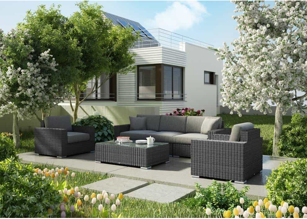 Meble tarasowe z technorattanu