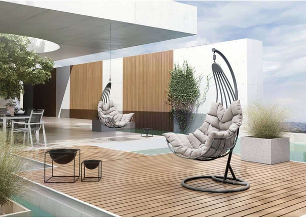 Metalowe huśtawki ogrodowe