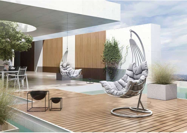 Nowoczesny ogród przed domem