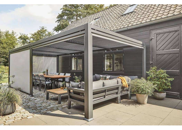 Osłona tarasu przed wiatrem 