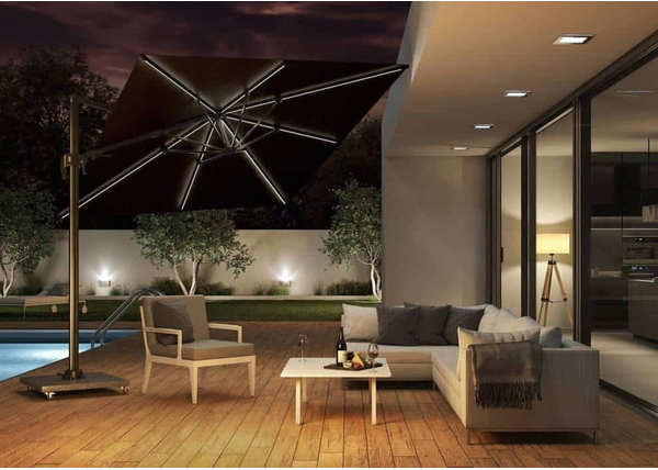 Parasol ogrodowy z oświetleniem LED – innowacyjne rozwiązania do ogrodu