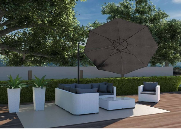 Parasol tarasowy czarny – pewna ochrona przed słońcem