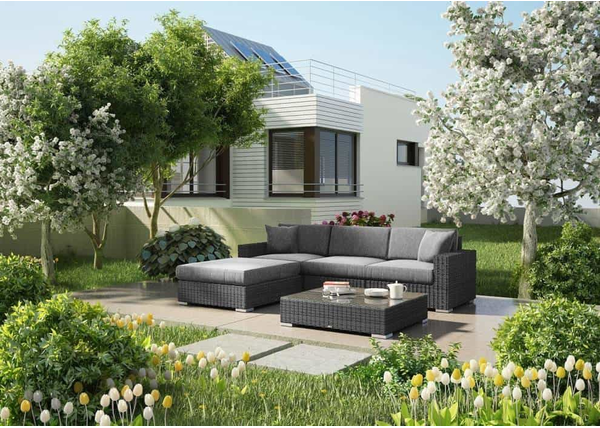 Sofa ogrodowa z technorattanu