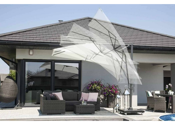 Stabilny parasol ogrodowy na nowoczesny taras