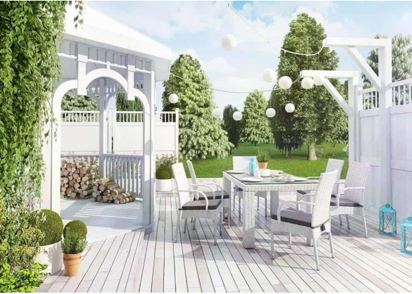 Stół i krzesła na taras – rodzinna strefa w Twoim ogrodzie