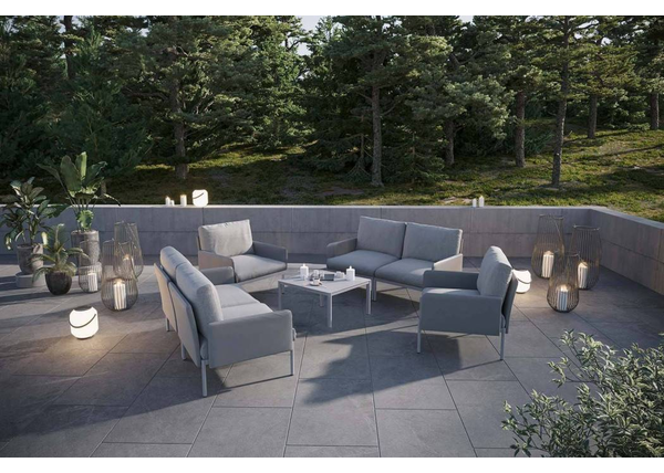 Szarość w ogrodowej elegancji - Odkryj nowoczesne meble tarasowe