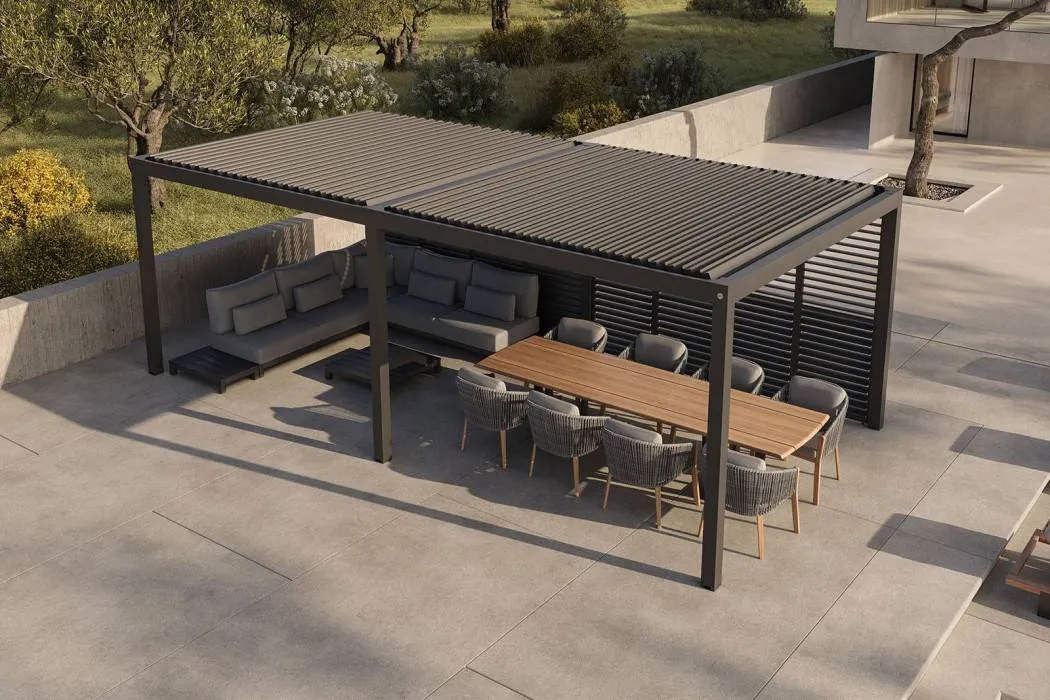 Nowa pergola tarasowa PRIME jako element architektury krajobrazu