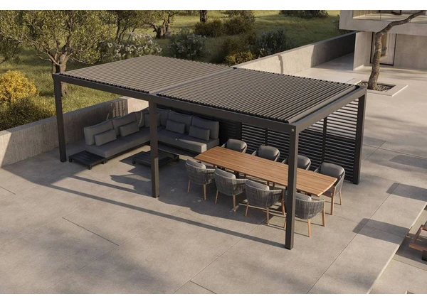 Nowa pergola tarasowa PRIME jako element architektury krajobrazu