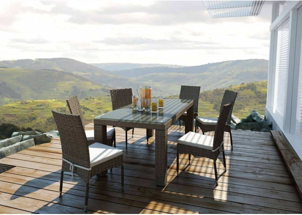 Zestaw mebli ogrodowych technorattanowy