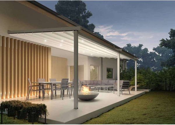 Zwijane zadaszenie tarasu