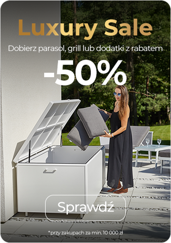 Dobierz parasol, grill lub dodatki z rabatem -50%