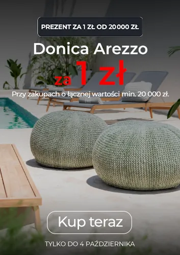Puf Arezzo za 1 zł – wyjątkowy prezent do Twojego tarasu