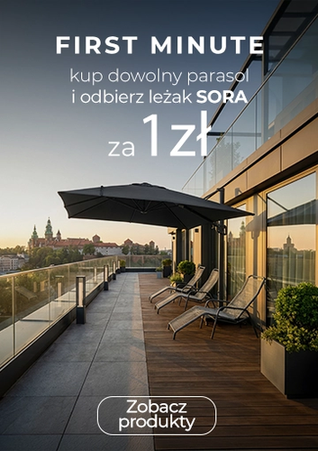 Leżak SORA za 1 zł przy zakupie parasola!