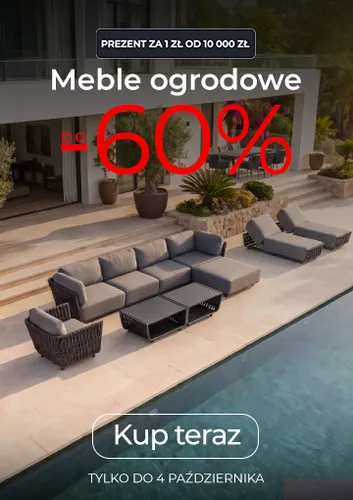 Meble ogrodowe do 60% taniej – stwórz wymarzony taras korzystając z Wyprzedaży Sezonowej.