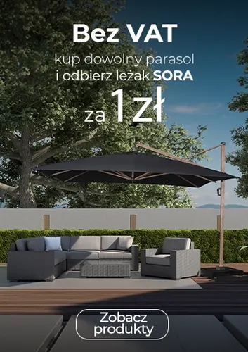 Leżak SORA za 1 zł przy zakupie parasola!