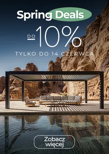 Spring deals z rabatem 10% na zadaszenia tarasowe!