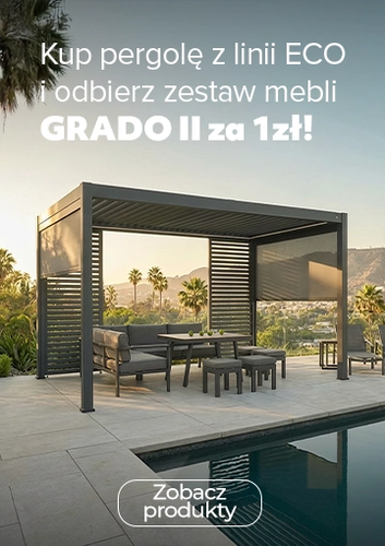 Akcesoria do pergoli ECO -50%, a zestaw GRADO II za 1 zł