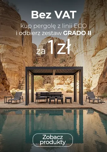 Akcesoria do pergoli ECO -50%, a zestaw GRADO II za 1 zł
