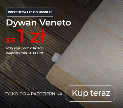 Dywan Veneto za 1 zł – wyjątkowy prezent do Twojego tarasu