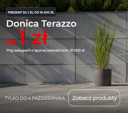 Donica Terazzo za 1 zł przy zakupach za 10 000zł! Tylko do 4 października