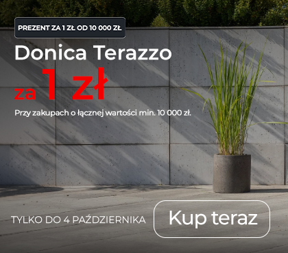 Donica Terazzo za 1 zł przy zakupach za 10 000zł! Tylko do 4 października