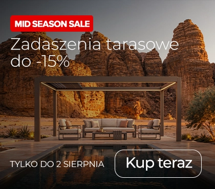 Mid Season Sale z rabatem do 15% na zadaszenia tarasowe!