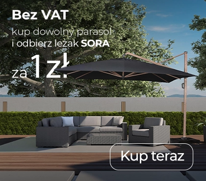 Leżak SORA za 1 zł przy zakupie parasola!