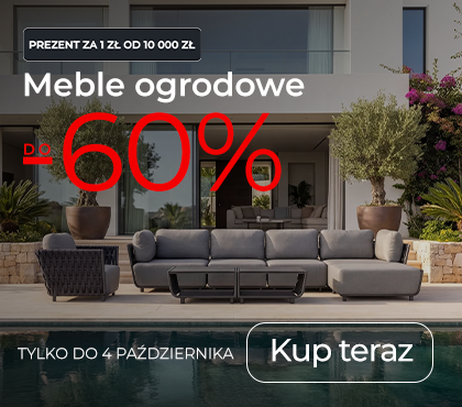 Meble ogrodowe do 60% taniej – stwórz wymarzony taras korzystając z Wyprzedaży Sezonowej.