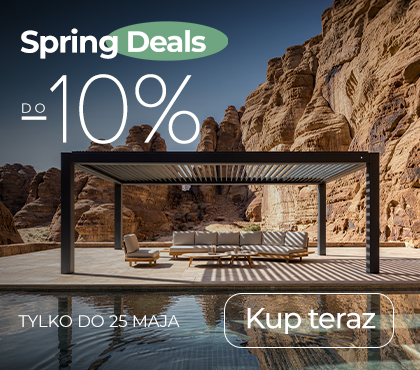 Spring deals z rabatem 10% na zadaszenia tarasowe!