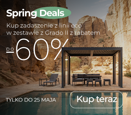 Kup zadaszenie z linii ECO w zestawie z Grado II z rabatem -60%!