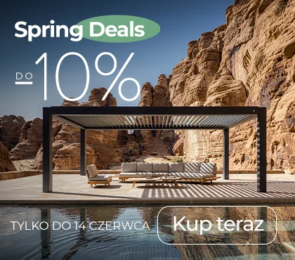Spring deals z rabatem 10% na zadaszenia tarasowe!