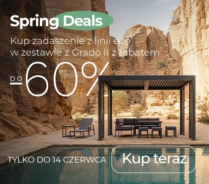 Kup zadaszenie z linii ECO w zestawie z Grado II z rabatem -60%!
