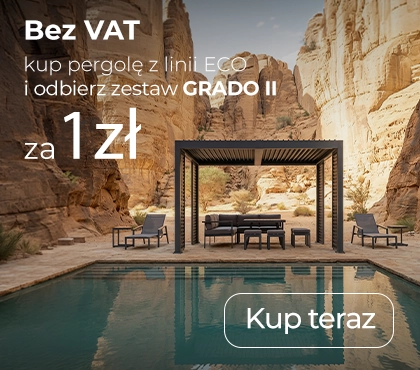 Akcesoria do pergoli ECO -50%, a zestaw GRADO II za 1 zł