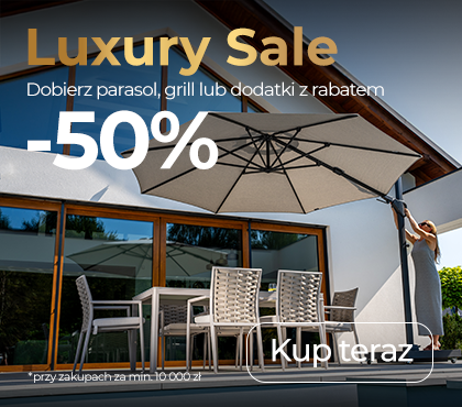 Dobierz parasol, grill lub dodatki z rabatem -50%