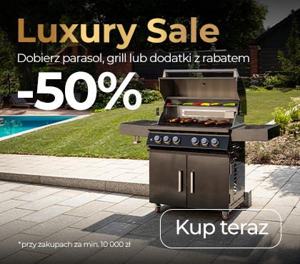 Dobierz parasol, grill lub dodatki z rabatem -50%