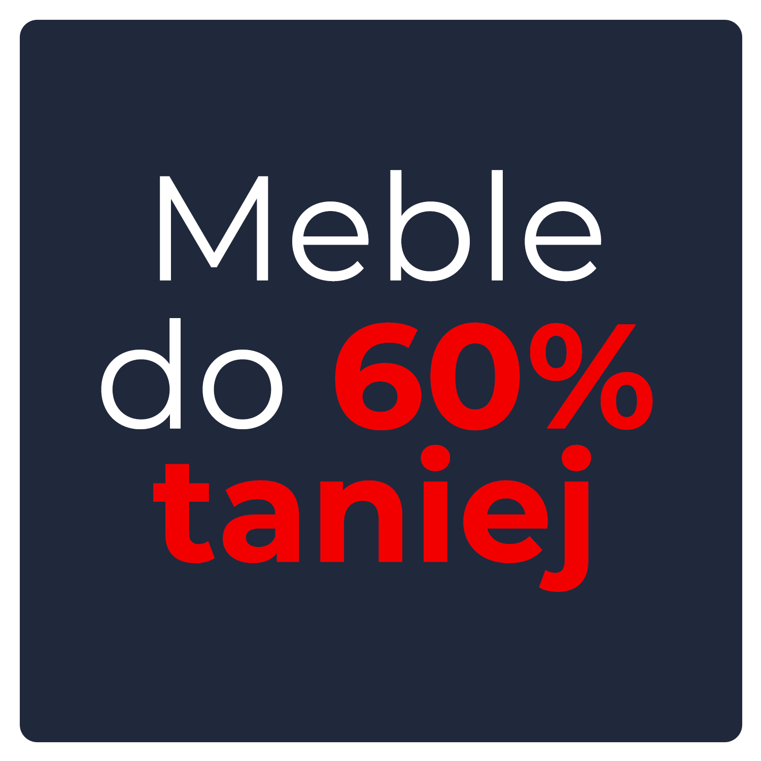 Meble ogrodowe do 60% taniej